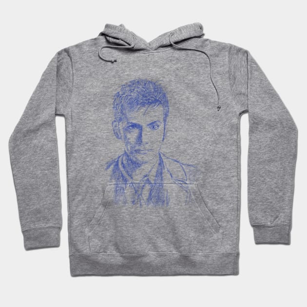 10th DOCTOR IN BLUE Hoodie by KARMADESIGNER T-SHIRT SHOP